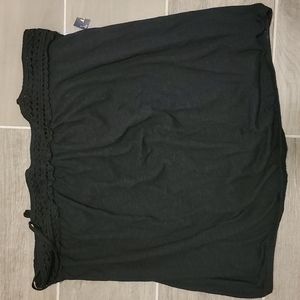 Women's Old Navy tank with built-in shelf bra - black XL